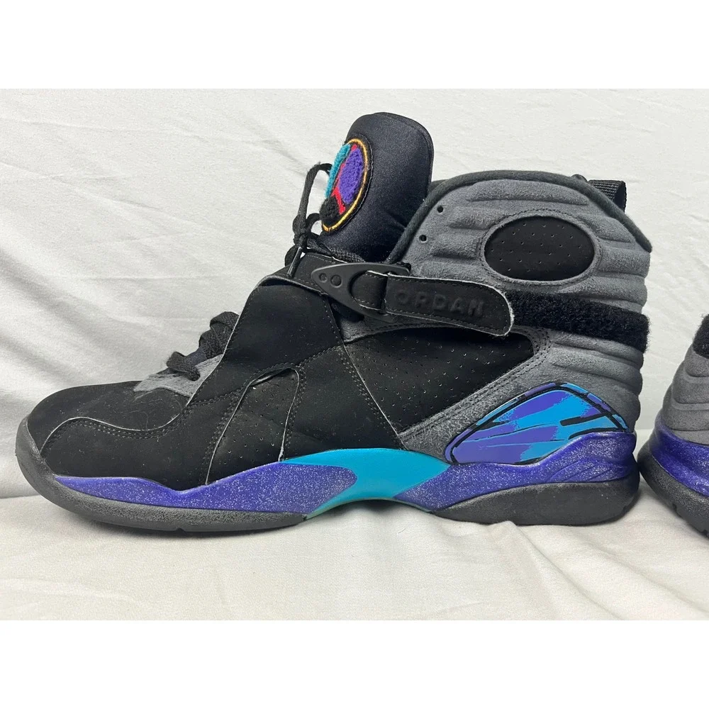 Air Jordan 8 Retro Aqua 2015 Mens Size 14 Black Bright Concord 305381-025 Retro
